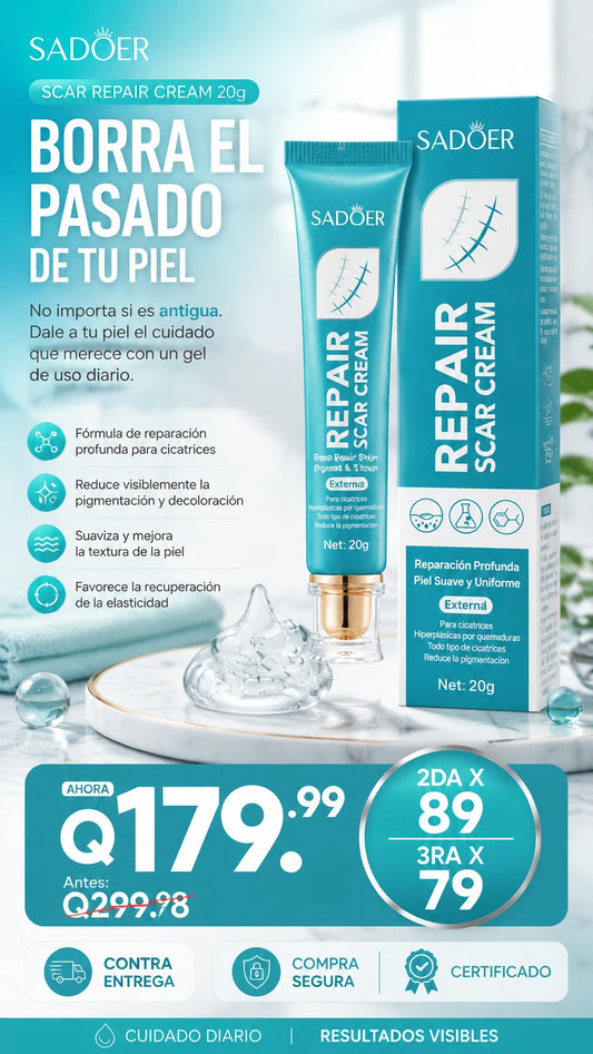 Crema Reparadora De Cicatrices Suaviza