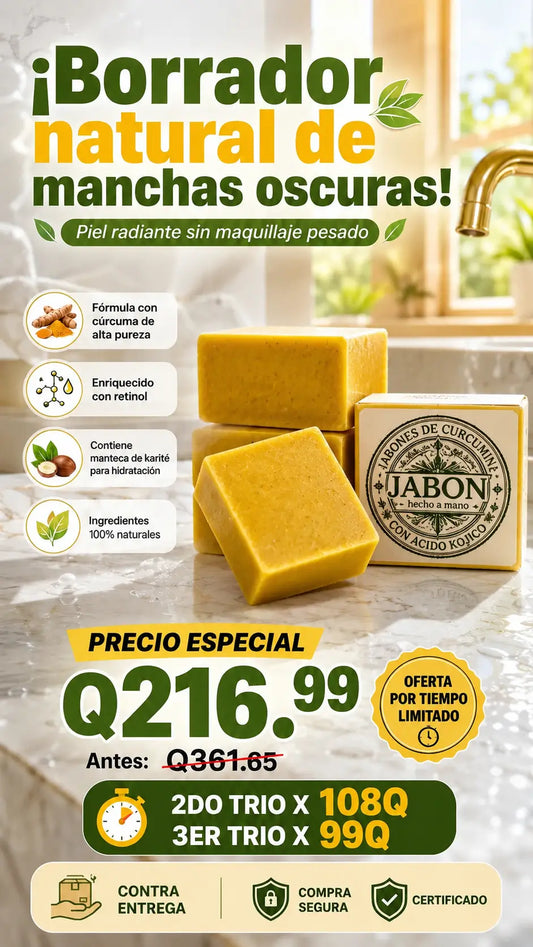 Trio De Jabon De Curcuma