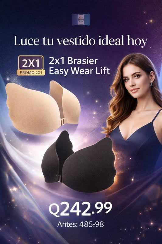 PROMO 2x1 Brasier Easy Wear Lift - Escote Secreto